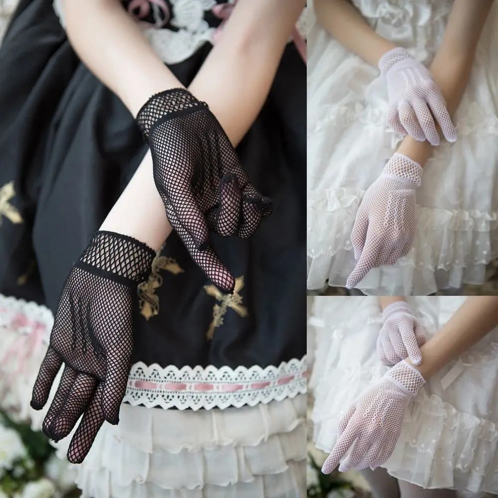 Gants mariée pêche nylon élégants protection UV conduite soirée accessoire raffiné