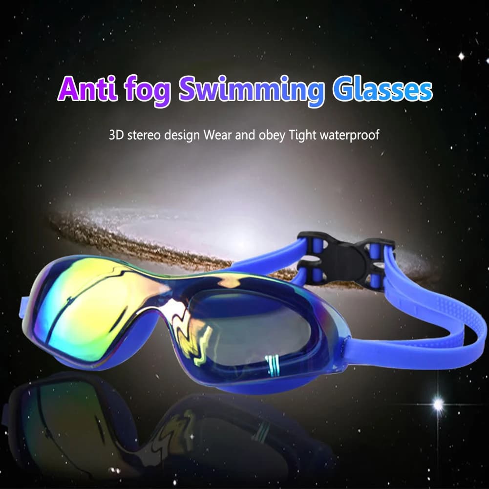 Lunettes de plongée électroplaquées anti-buée professionnelles étanches tous âges