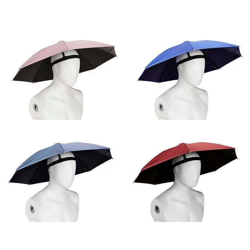 Chapeau parapluie portable pêche pliable universel imperméable protection solaire camping extérieur
