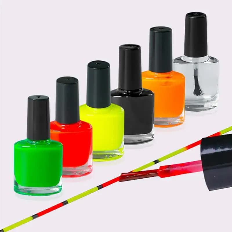 Peinture fluorescente rapide séchage pour flotteurs de pêche, kit réparation et personnalisation des bouchons
