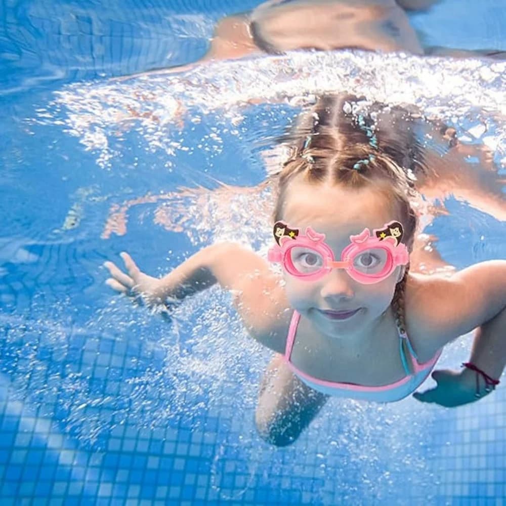 Masque de natation apprentissage enfant silicone anti-buée étanche réglable équipement plongée mignon