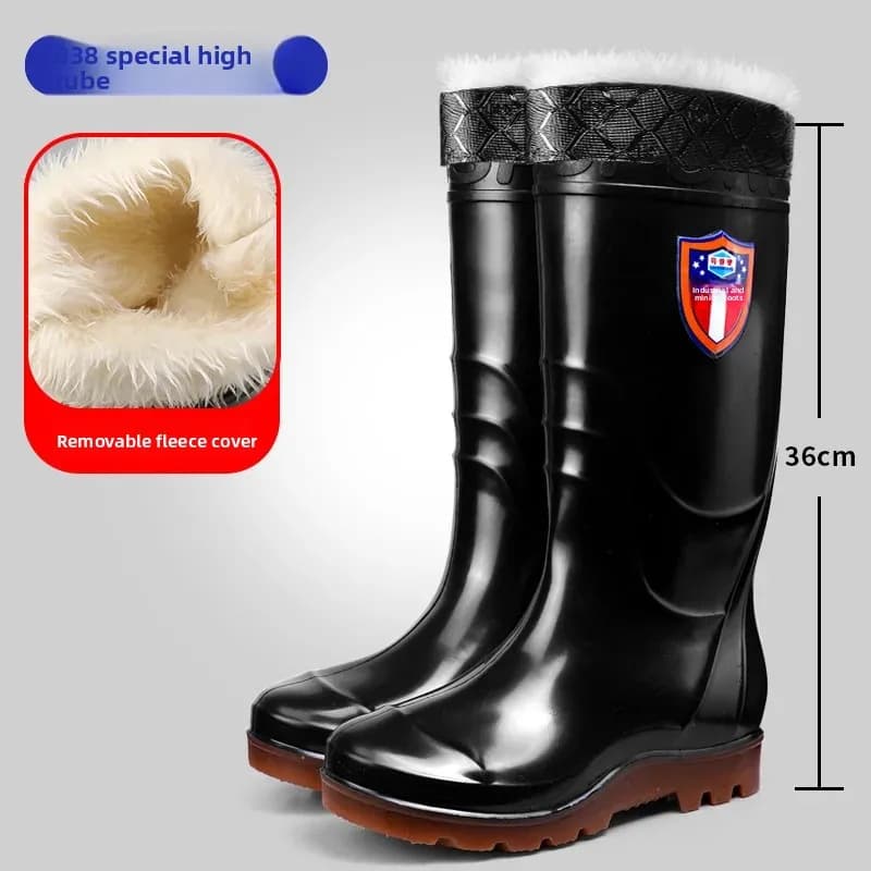Protège-chaussures imperméables doublés polaire pour pêche hivernale et confort à domicile