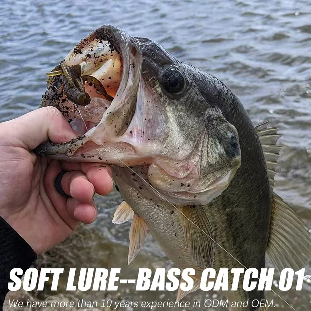 Lot de 6 leurres souples craws pour pêche du black bass - écrevisses soft plastic lure pêche carnassiers
