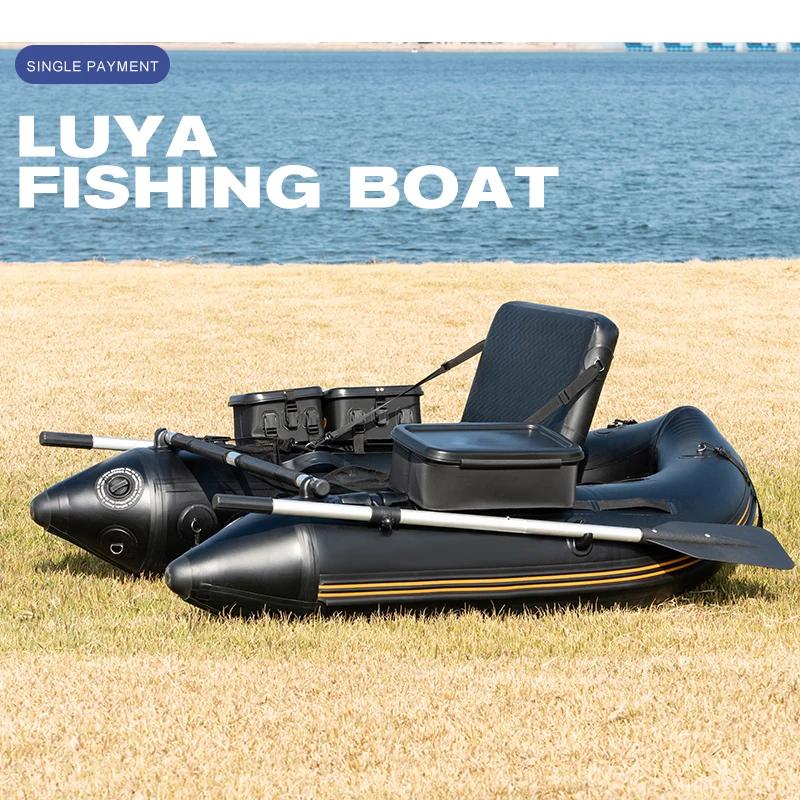 Kayak gonflable pêche PVC solide Solar Marine, bateau rame durable pour eau vive et surf casting