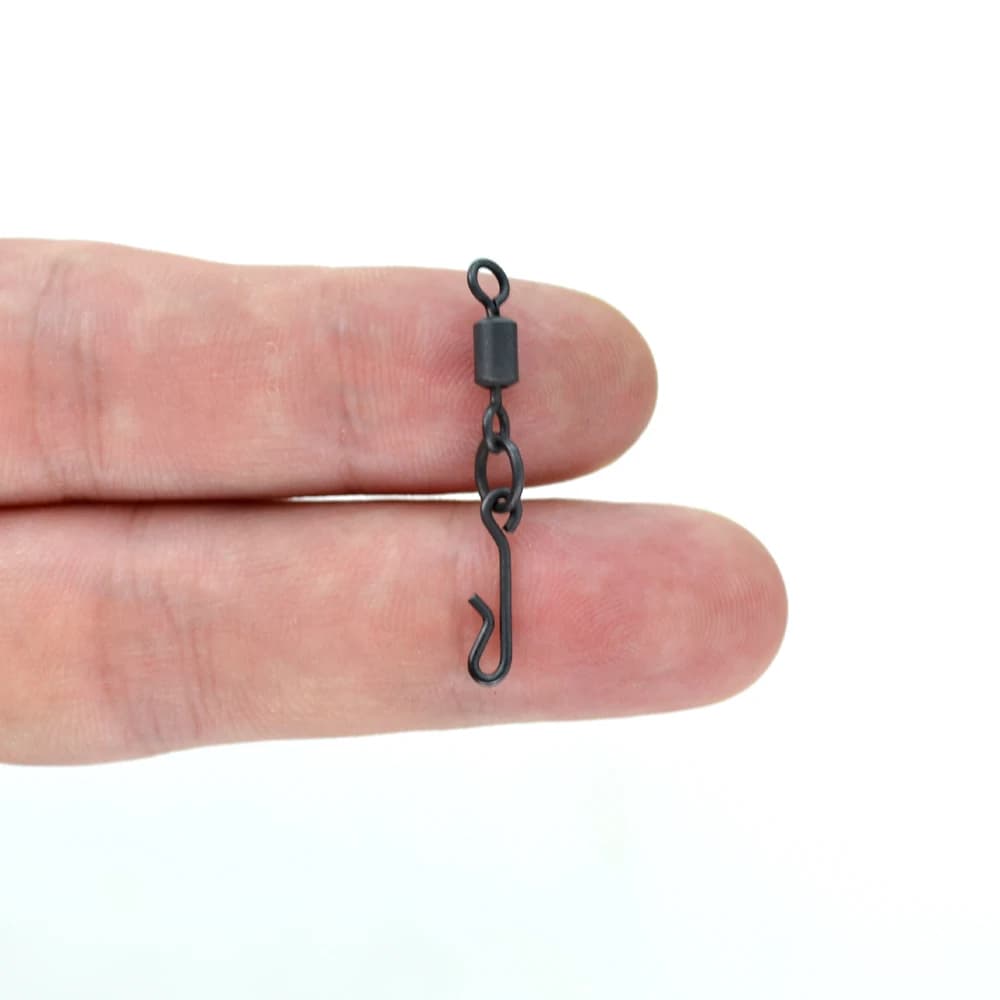 20 émerillons pour pêche à la carpe avec clip rapide AG140 - Montages carpe pratiques et efficaces
