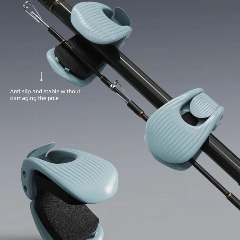 Fixation portable pour canne à pêche avec clip de serrage pour pêche plage et transport