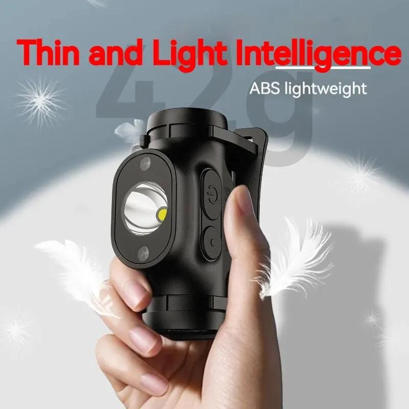 Lampe frontale pêche Philips LED capteur rechargeable Type-C pour pêche camping éclairage qualité