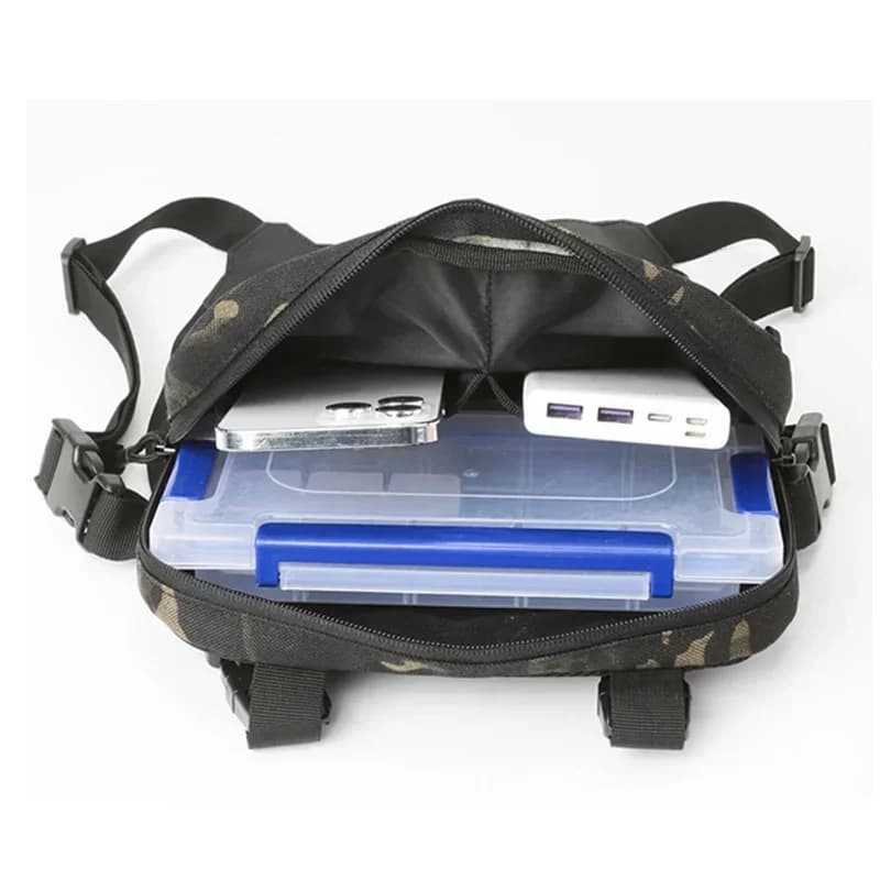 Sac poitrine pêche tactique homme étanche molle nylon randonnée camping sac à dos voyage extérieur