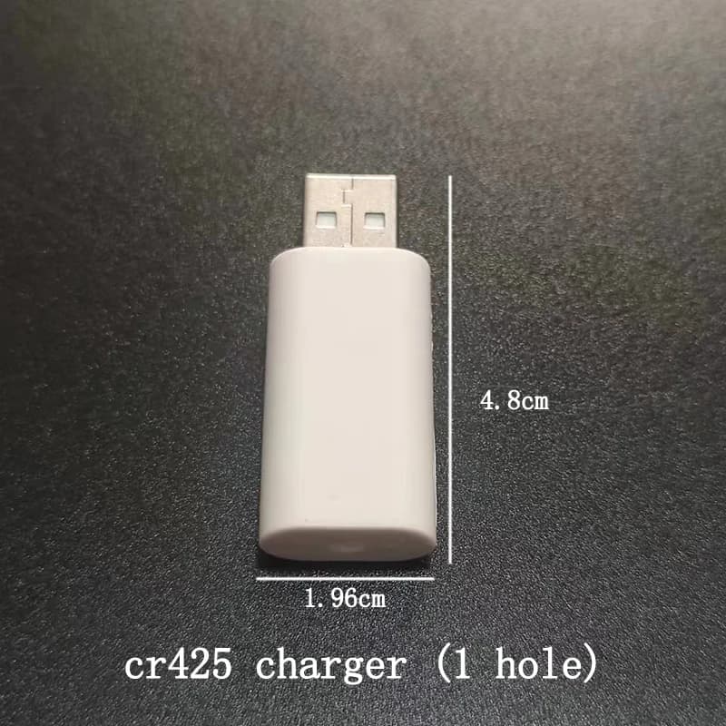 Chargeur batterie CR425 CR322 USB pour accessoires flotteurs pêche électronique rechargeable