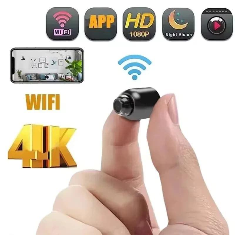 Mini caméra 1080P vision nocturne claire portable détection mouvement surveillance sans fil protection