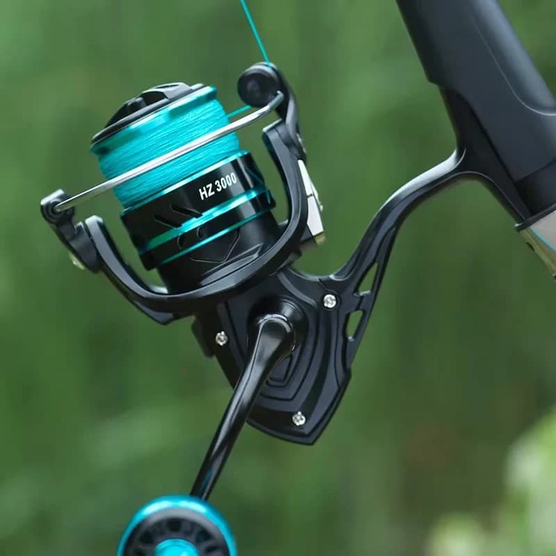 Moulinet spinning LINNHUE HZ500-7000 frein max 10kg bobine métal grip pour pêche carpe carnassier accessoire pesca