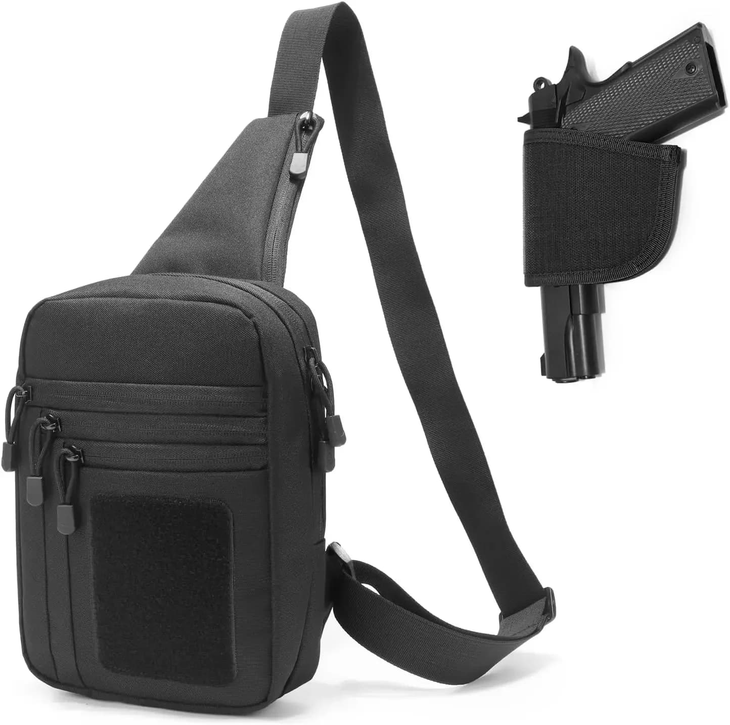 Sac bandoulière étanche chasse pêche holster pistolet dissimulé multifonction porté poitrine crossbody