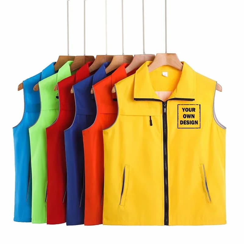 Veste personnalisable pour équipe de pêche - Veste à logo et fermeture éclair pour clubs et compétitions