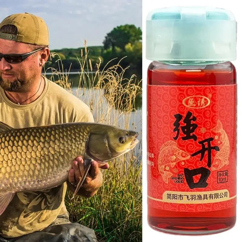 Additif liquide attractant 10ml pour appâts - Huile scent poisson pour pêche mer et eau douce