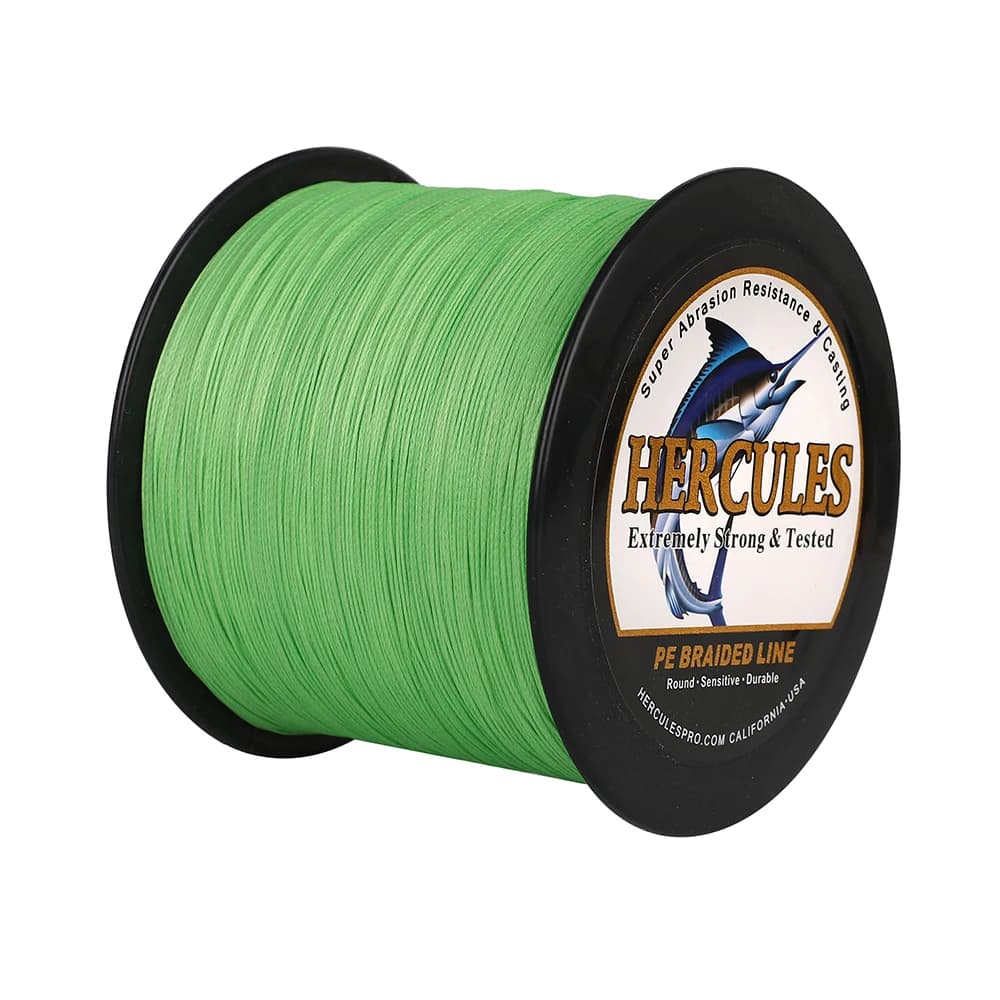Ligne de pêche Hercules 8 brins 10-150LB pour eau douce, super résistante PE multifilament 300m 500m 1000m