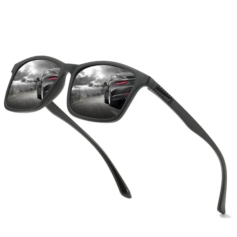 Lunettes de pêche vintage carrées ultra-légères pour hommes conduite et pêche design luxe