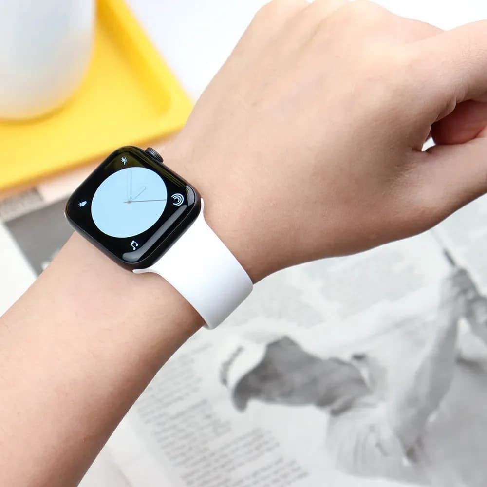 Bracelet silicone pour Apple Watch - Compatible tous modèles, résistant eau et sel pour pêcheurs