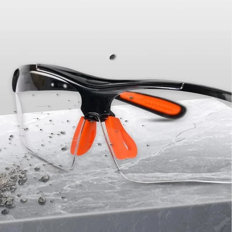 Lot de 2 lunettes de protection transparentes anti-sable et anti-vent pour pêche et travaux - sécurité optimale