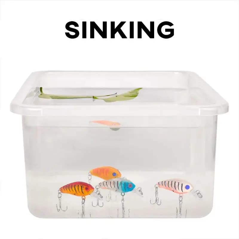 Crankbait Fishing Bait 8pcs 4g 4.5cm Artificial Hard Baits Crank Lure Set Sinkin