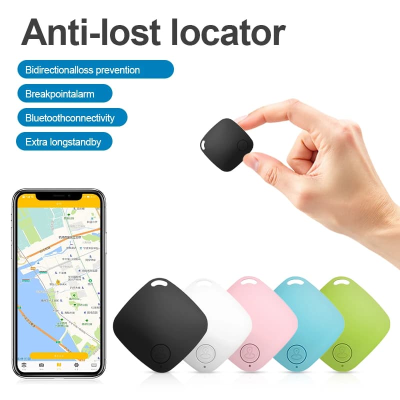 Mini tracker GPS anti-perte - Localisateur Bluetooth 5.0 pour sac pêche, portefeuille et équipement IOS/Android