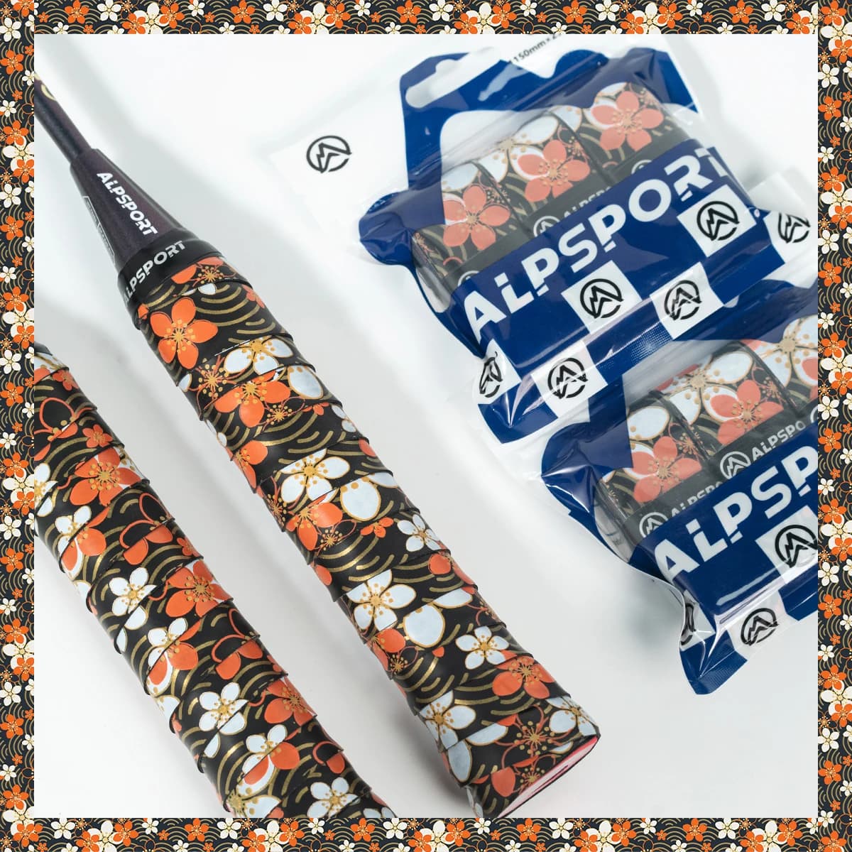 Ruban de préhension anti-dérapant ALP Sakura PRO - Accessoire absorbant pour raquettes et cannes à pêche