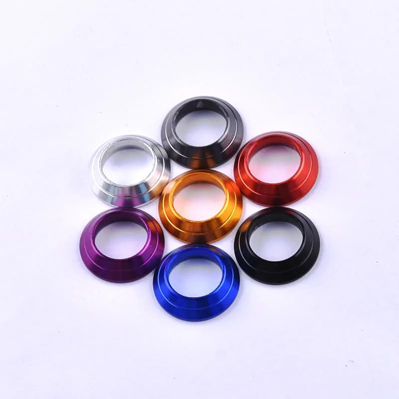 Lot de 8 anneaux métalliques pour montage et réparation de cannes à pêche DIY - Accessoires