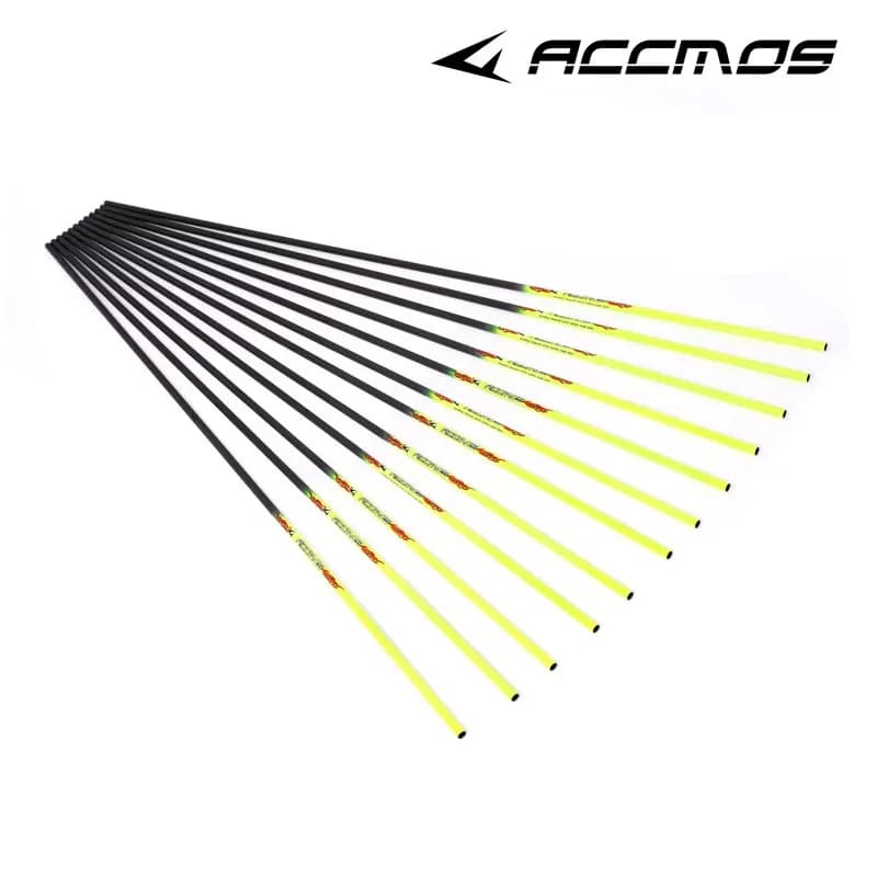Fûts flèches carbone pur spine 300-800 ID6.2mm - 6/12pcs tube DIY chasse pêche archerie