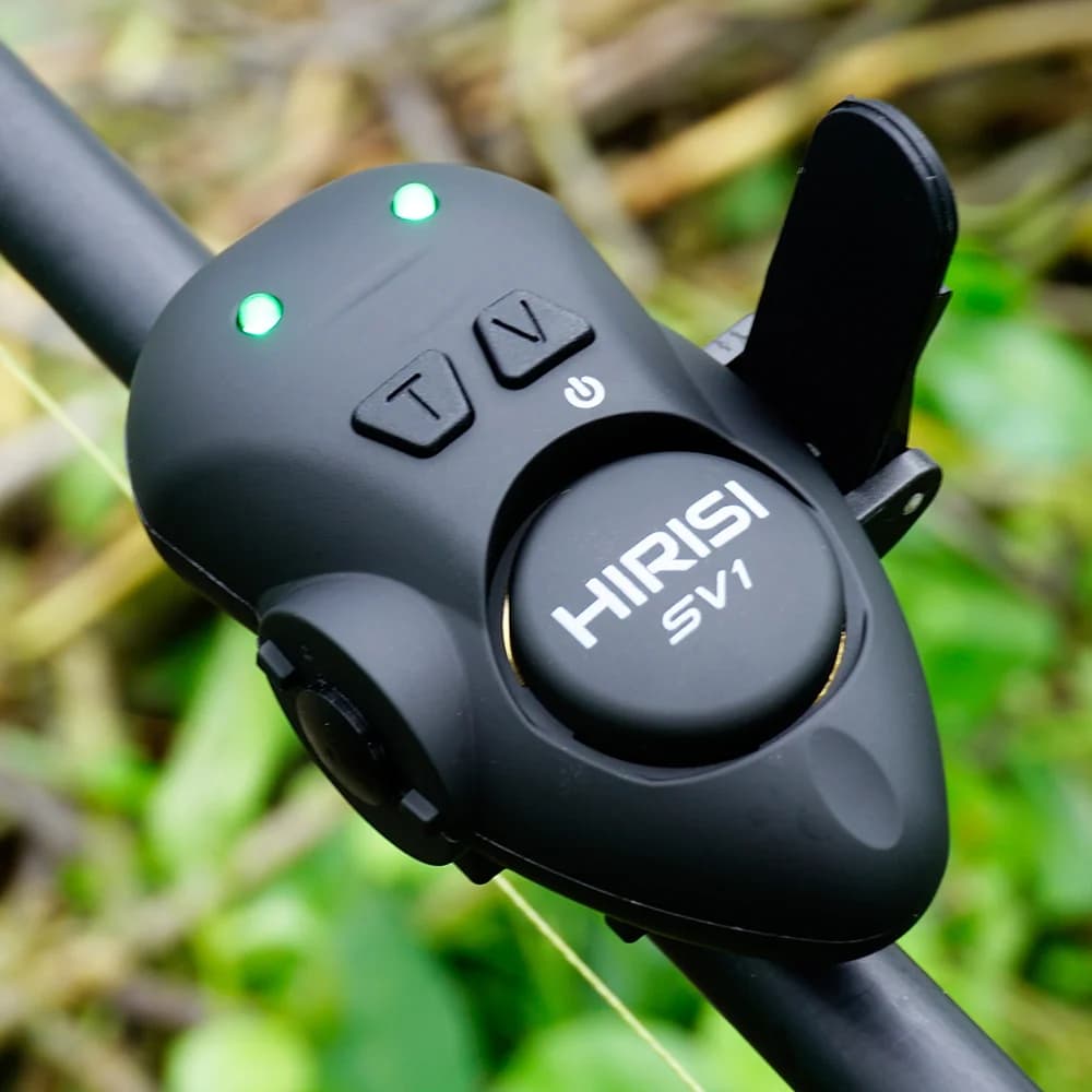 Set d'alarme de touche Hirisi SV1 avec étui portable - Indicateur lumineux pour pêche à la carpe et appâts