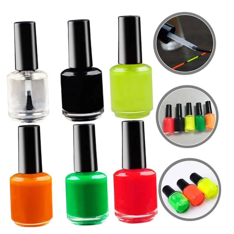 Peinture fluorescente pour flotteurs de pêche réparation rapide outil DIY amorce