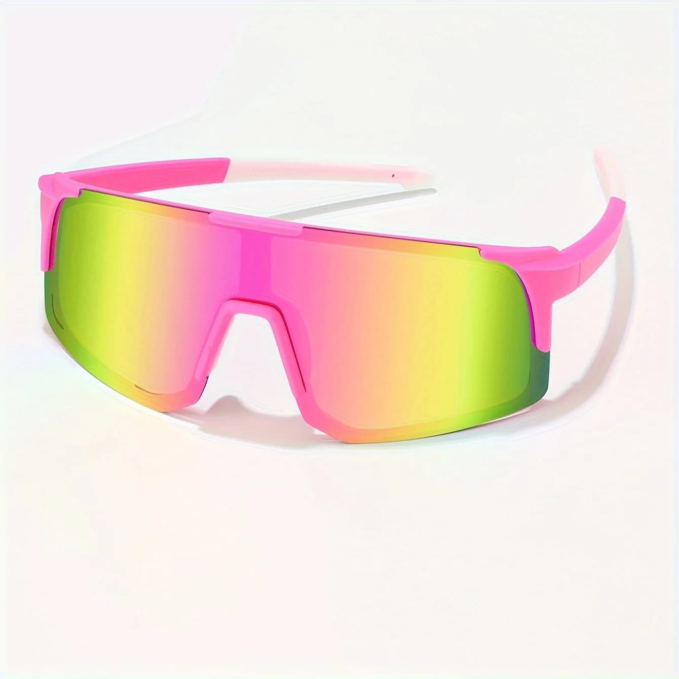 Lunettes de soleil sportives enveloppantes unies pour pêche et cyclisme - UV400 homme femme