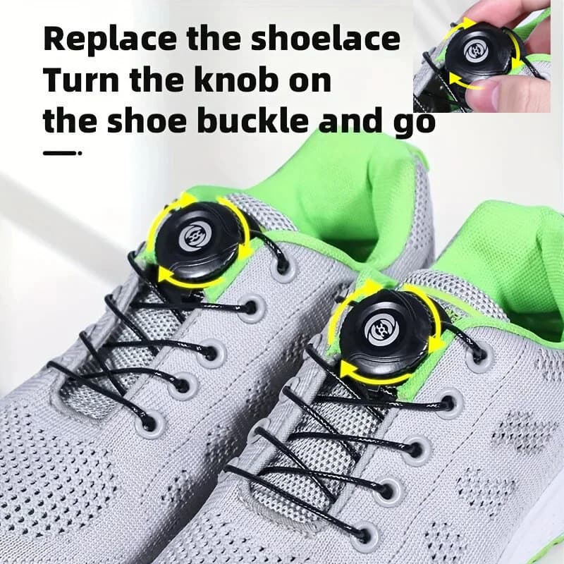 Lacets automatiques réglables - Système de serrage rapide sans nœuds pour chaussures pêche
