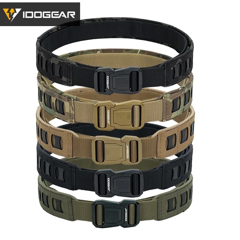 Ceinture tactique IDOGEAR 2 pouces boucle rapide MOLLE légère pour hommes pêche chasse