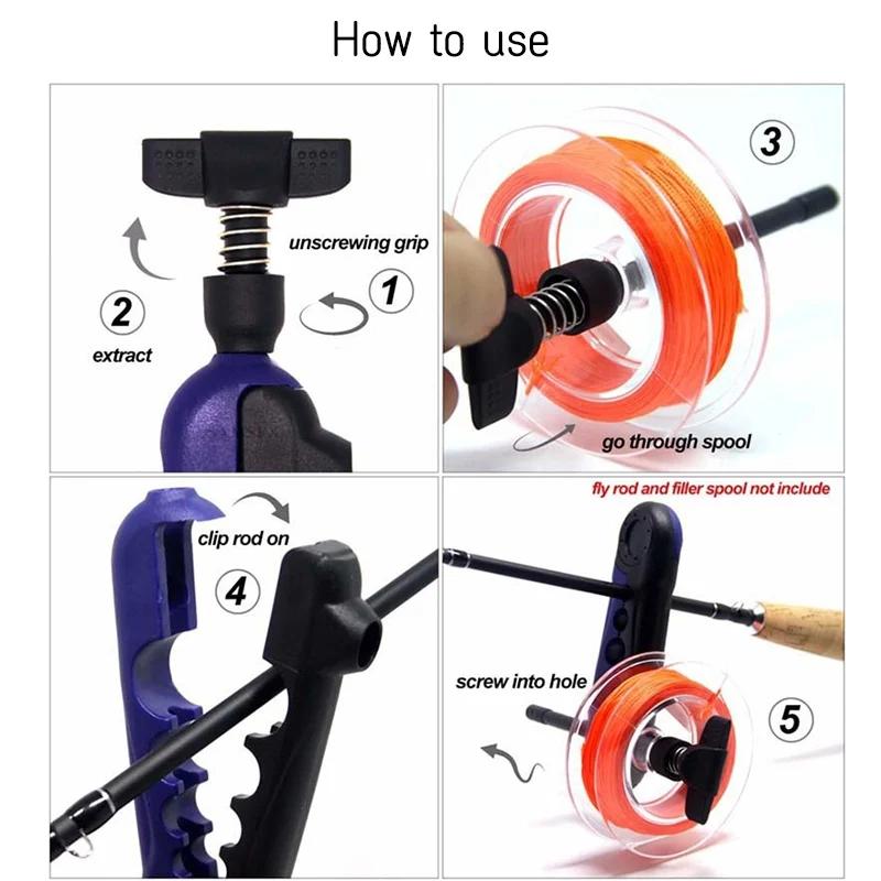 Bobinoir de ligne pêche portable - Machine à bobiner moulinets casting spinning ABS équipement carpe