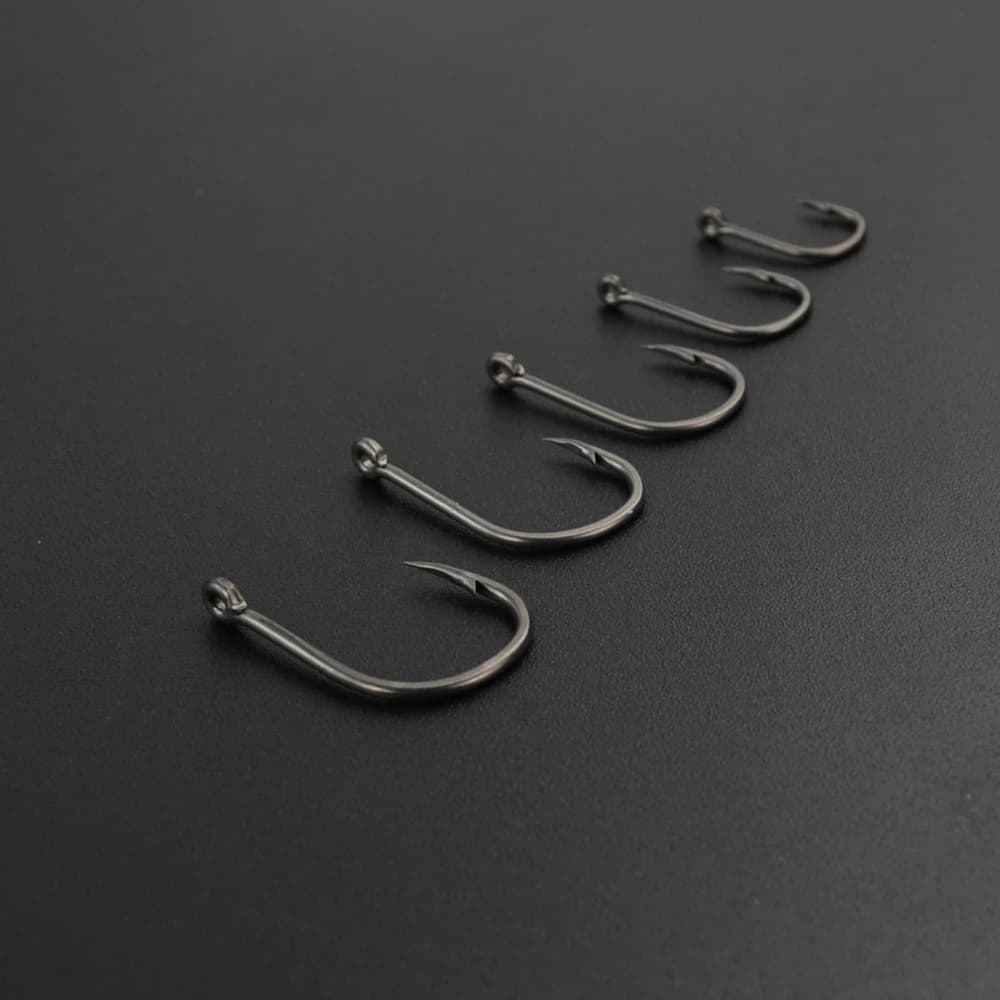 30 hameçons carpe acier inoxydable haute teneur en carbone avec revêtement PTFE - Accessoires pêche