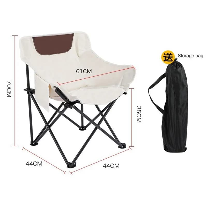 Chaises de camping pliantes ultra-légères Outdoo - Équipement pêche et pique-nique portable compact
