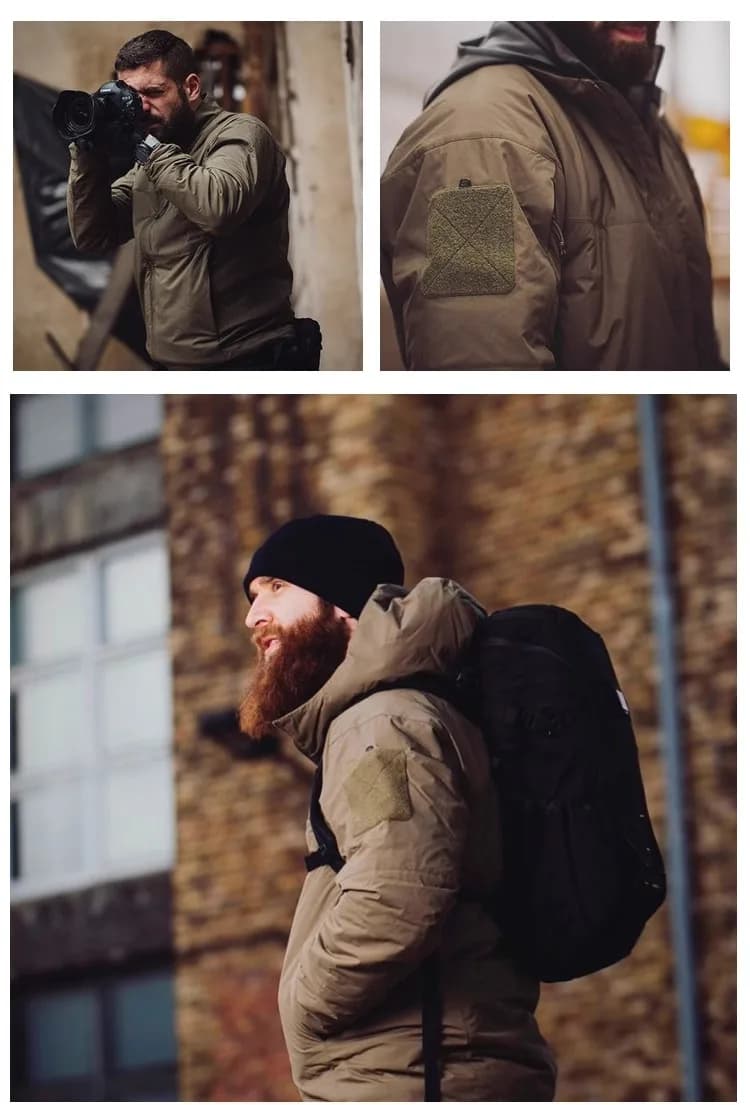 Veste tactique homme imperméable et coupe-vent Lea 2 - Vêtement d'extérieur chaud pour pêche hivernale