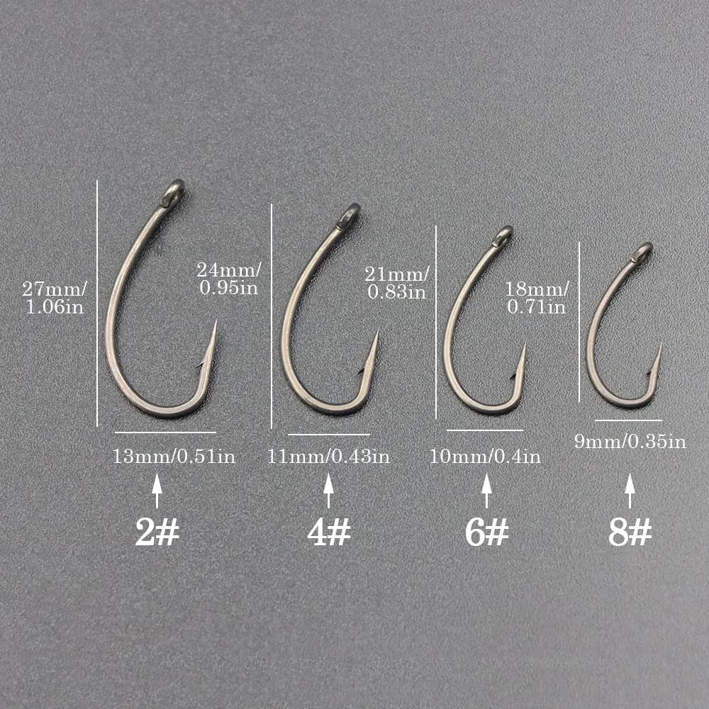 Hameçons carpe PTFE 20 pièces - Revêtement anti-corrosion pour method feeder et hair rigs