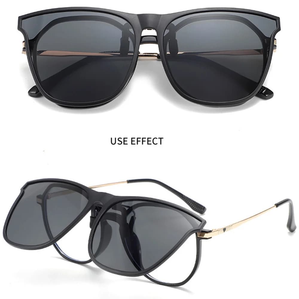 Lunettes clip polarisées pêche conduite nuit anti-éblouissement vision nocturne améliorée