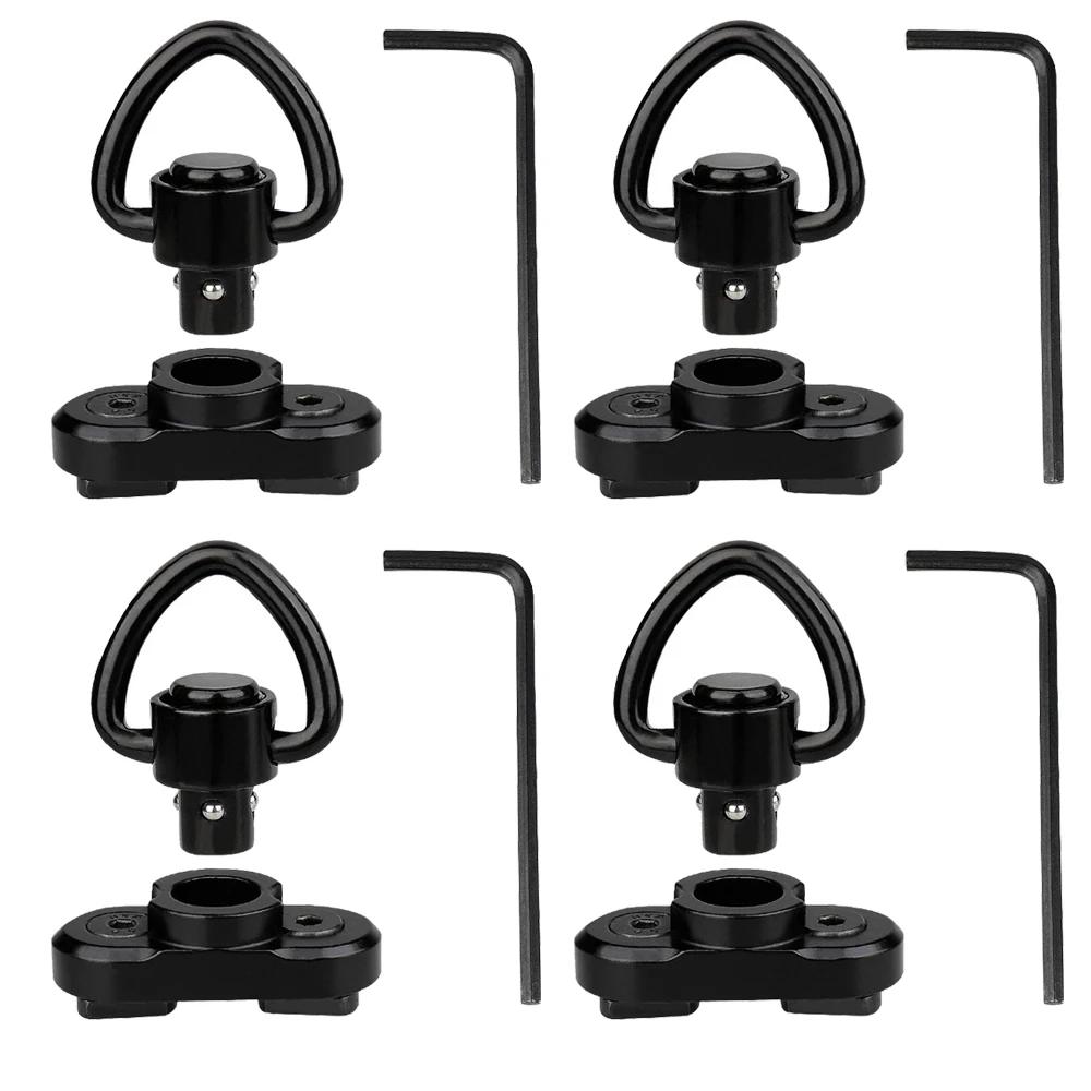 Attache rapide M-LOK QD avec swivels pour bretelle fusil - adaptateur rail détachable chasse
