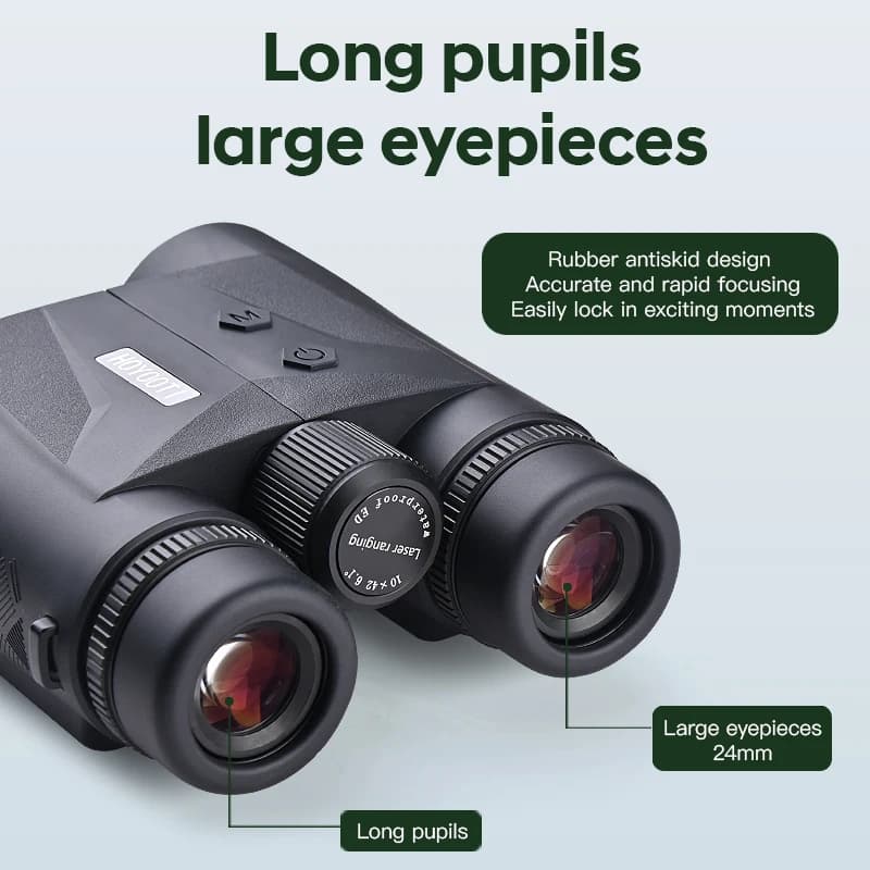 Jumelles télémètre 10x42mm IP65 étanches Hoyooti laser 1650 yards téléavertisseur chasse précision