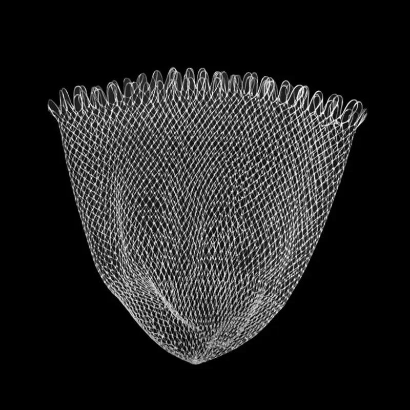 Filet de pêche double ligne en maille tressée 40 à 80 cm pour truite et perche,
