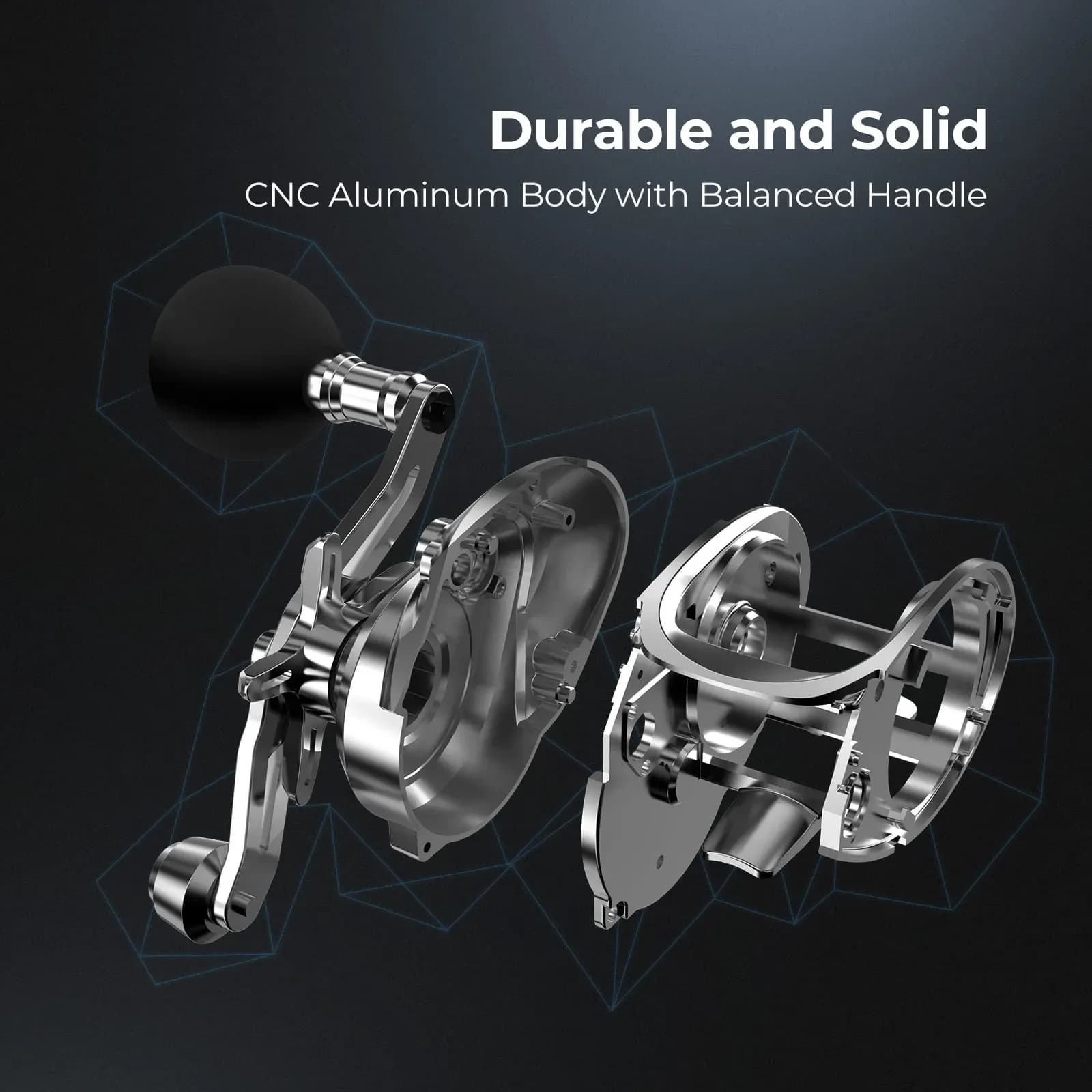 Piscifun Alijoz 300 Baitcasting Reel 15KG Max Drag 8+1 Bearings Aluminum Frame F