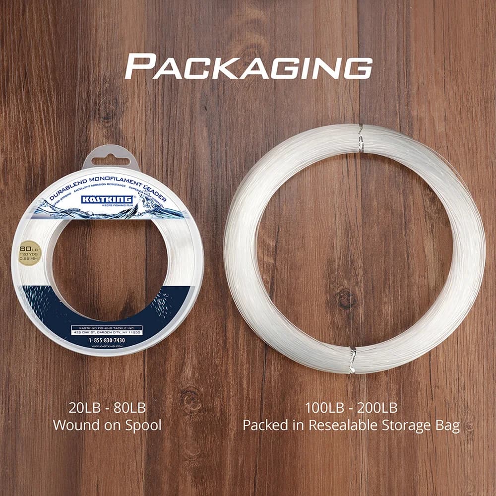 Ligne de pêche monofilament KastKing 110m 20-200LB - Super résistante pour pêche en bateau et gros poissons