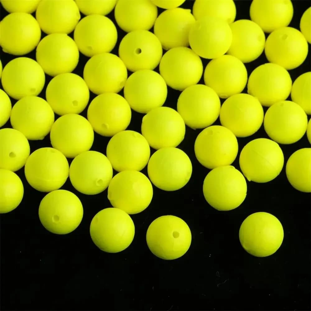 100 billes flottantes en mousse EPS dur pour pêche, diamètre 6.5 à 27mm, lot de 100,