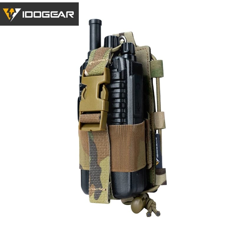 Pochette radio BAOFENG tactique pêche - Porte talkie-walkie MOLLE Gridlok IDOGEAR