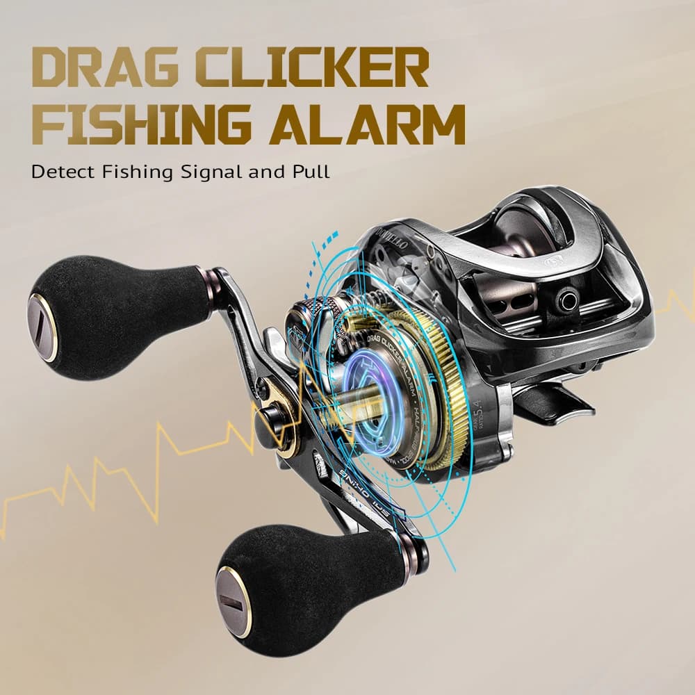 SOLOKING HIAW200 Baitcasting Reel 5.4/7.2 Gear Ratio 11+1BB Fishing Reel for Sea