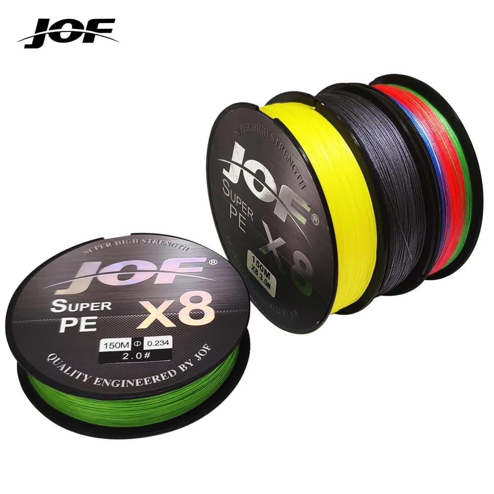 Ligne tressée JOF X8 II 8 brins 500m PE multifilament - Lisse et puissante pour pêche en mer et eau douce