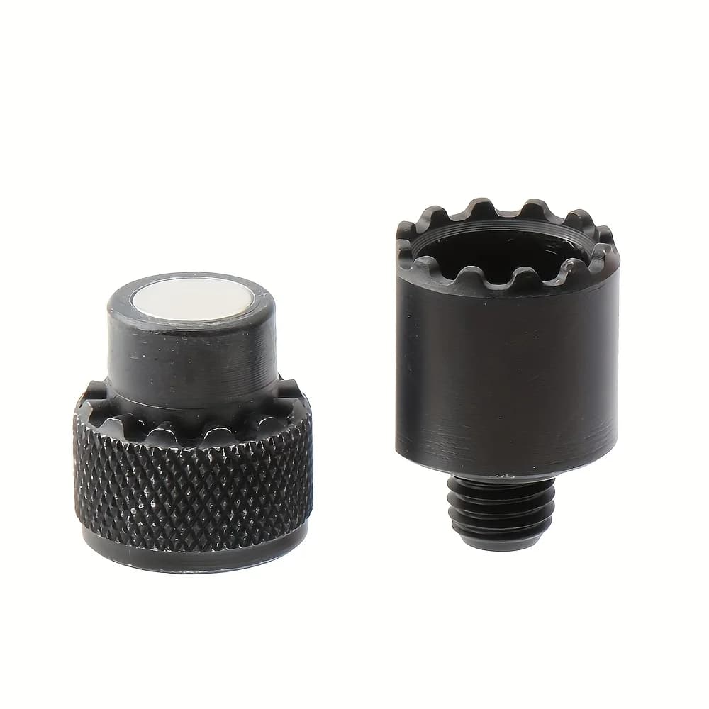 Support magnétique pour canne à pêche en alliage aluminium avec adaptateur rapide M3/8 pour alarme de touche