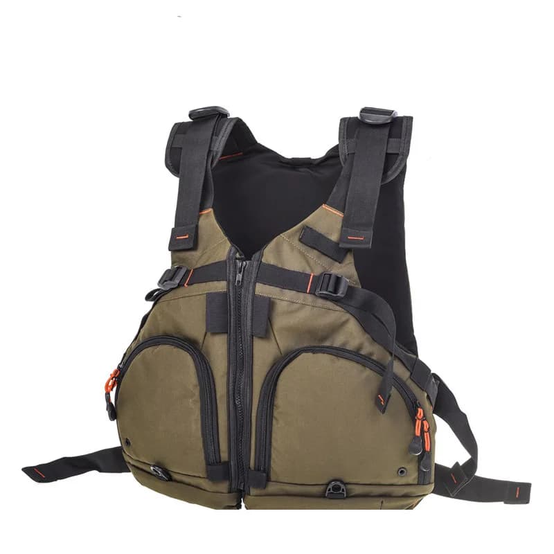 Gilet de pêche adulte portable ultra-fin léger - Mailles respirantes ajustables - Veste technique pêche