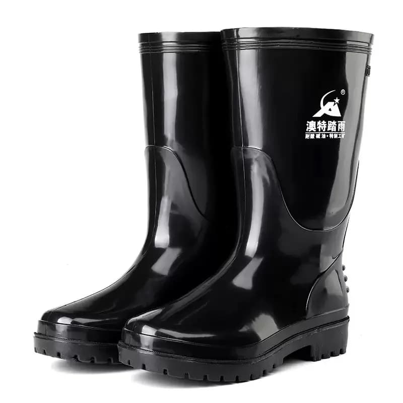 Bottes mi-mollet australiennes pêche - Chaussures sécurité imperméables à bout rond
